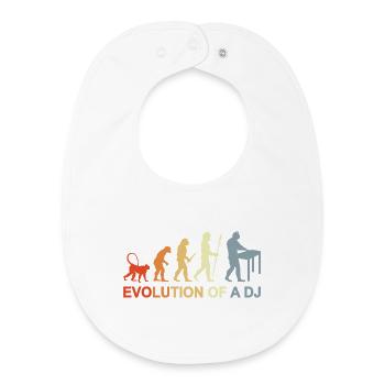 Evolution of a DJ - Baby Organic Bib - white - Front