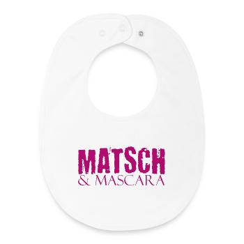 Muddy run shirt mud Matsch Laufshirt Team Mascara - Baby Organic Lätzchen - Weiß - Vorne