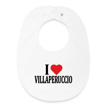 t-shirt I love Villaperuccio t-shirt Sardinia - Baby Organic Bib - white - Front