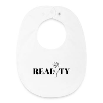 Cool design, reality. - Baby Organic Bib - white - Front