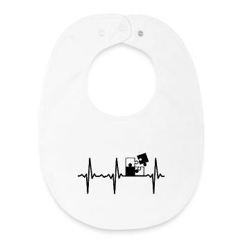 Puzzle Pulse Game Night Game Play Game Pulse Pulse - Bavoir bébé bio - blanc - Devant