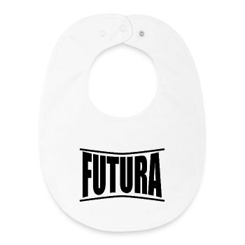 t-shirt Futura t-shirt gift idea - Baby Organic Bib - white - Front