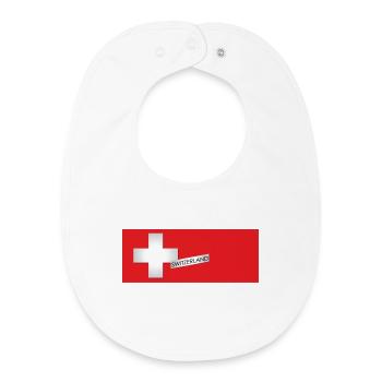 SWITZERLAND CLAIM - Baby Organic Bib - white - Front