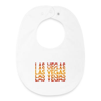 Disposition néon de Las Vegas - Bavoir bébé bio - blanc - Devant