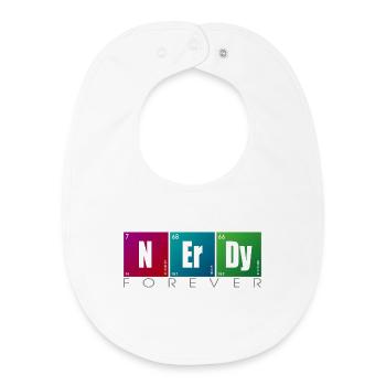 NERDY forever - NERDY Elements - Bavoir bébé bio - blanc - Devant