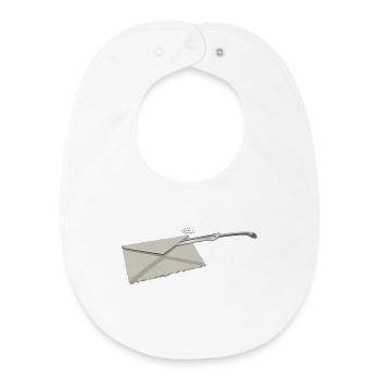 letter opener | Brieföffner - Baby Organic Lätzchen - Weiß - Vorne