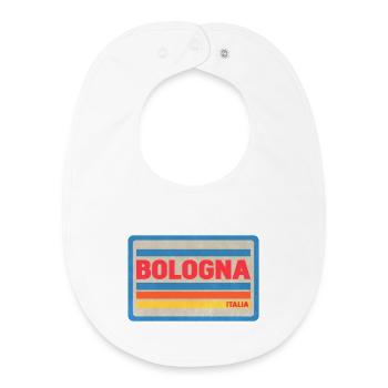 Bologna Italia Vintage Stripes - Bavoir bébé bio - blanc - Devant