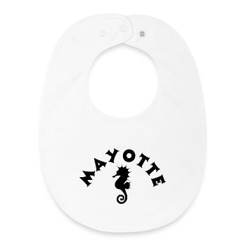 Mayotte, French department, 976 - Baby Organic Bib - white - Front