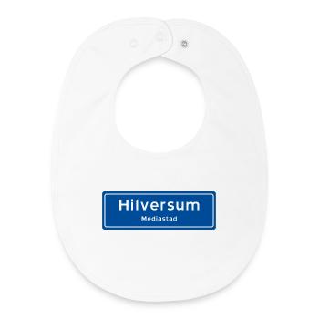 Hilversum Ortsschild - Baby Organic Lätzchen - Weiß - Vorne