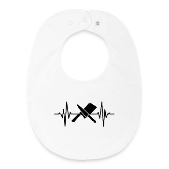 Cleaver heart palpitations - Baby Organic Bib - white - Front
