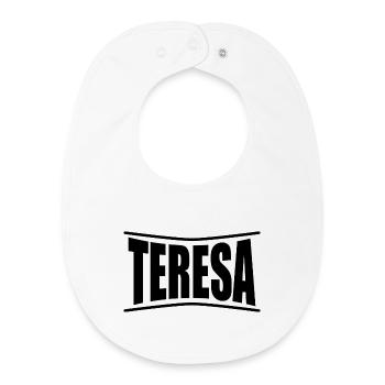 T-Shirt Teresa T-Shirt Geschenkidee - Baby Organic Lätzchen - Weiß - Vorne