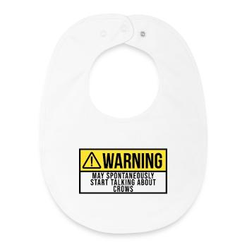 Crow - Baby Organic Bib - white - Front