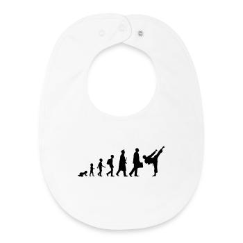 Développement d’un karatéka - Bavoir bébé bio - blanc - Devant