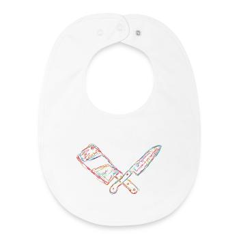 Retro Cleaver - Baby Organic Bib - white - Front