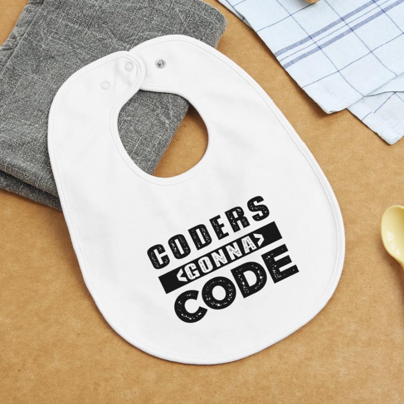 Coders going to Code Baby Organic Bib