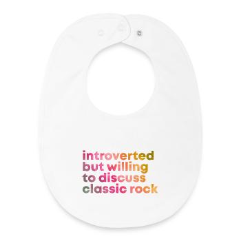 Classic Rock - Baby Organic Bib - white - Front