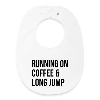 Long Jump - Baby Organic Bib - white - Front