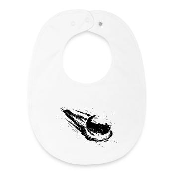 Bowling ball - Baby Organic Bib - white - Front