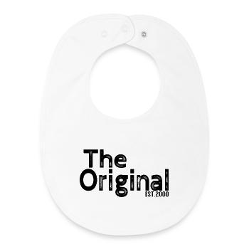 The Original Est. 2000 – Lustiges Eltern Design - Baby Organic Lätzchen - Weiß - Vorne