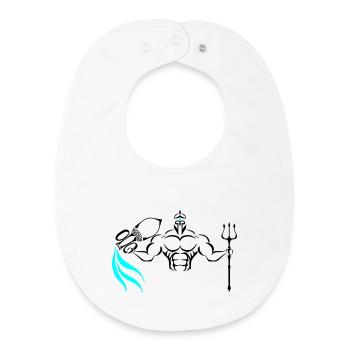 Alpha Aquarius Deluxe - Baby Organic Lätzchen - Weiß - Vorne