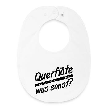 Fanfahrenzug, Spielmannszug, Querflöte was ...(25) - Baby Organic Lätzchen - Weiß - Vorne