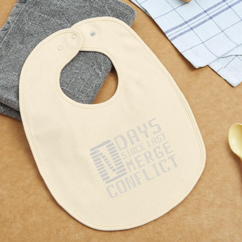 Merge Conflict Software Developer Developer geek Baby Organic Bib