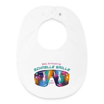 Schnelle Brille Modus - Baby Organic Lätzchen - Weiß - Vorne