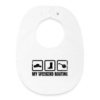 Banjo Player Weekend - Baby Organic Bib - white - Front