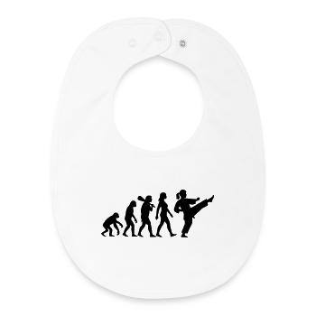Karate Evolution - Baby Organic Bib - white - Front