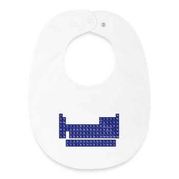 The periodic table of the elements - Baby Organic Bib - white - Front