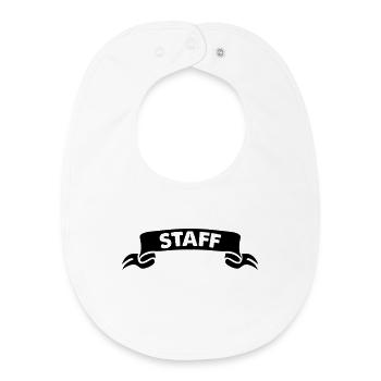 Personnel - Bavoir bébé bio - blanc - Devant