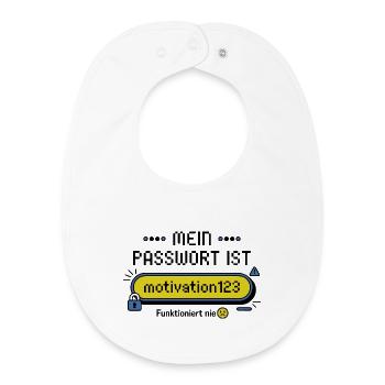 Mein Passwort ist motivation123 – funktioniert nie - Baby Organic Lätzchen - Weiß - Vorne