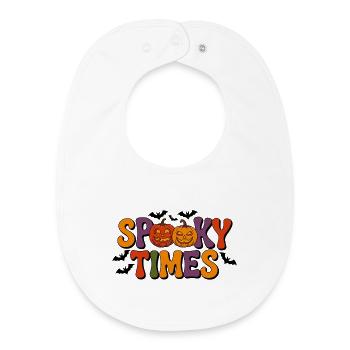 Spooky Times Halloween - Baby Organic Lätzchen - Weiß - Vorne