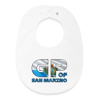 san_marino_gp - Baby Organic Bib - white - Front