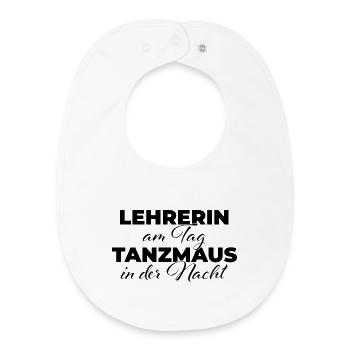Teacher by day Dancing mouse at night - Baby Organic Bib - white - Front