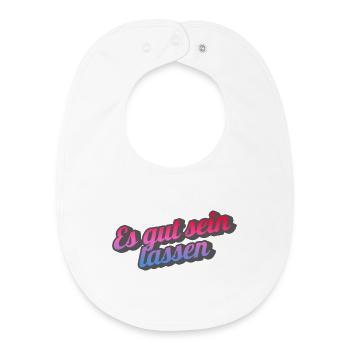 Let it be. - Baby Organic Bib - white - Front