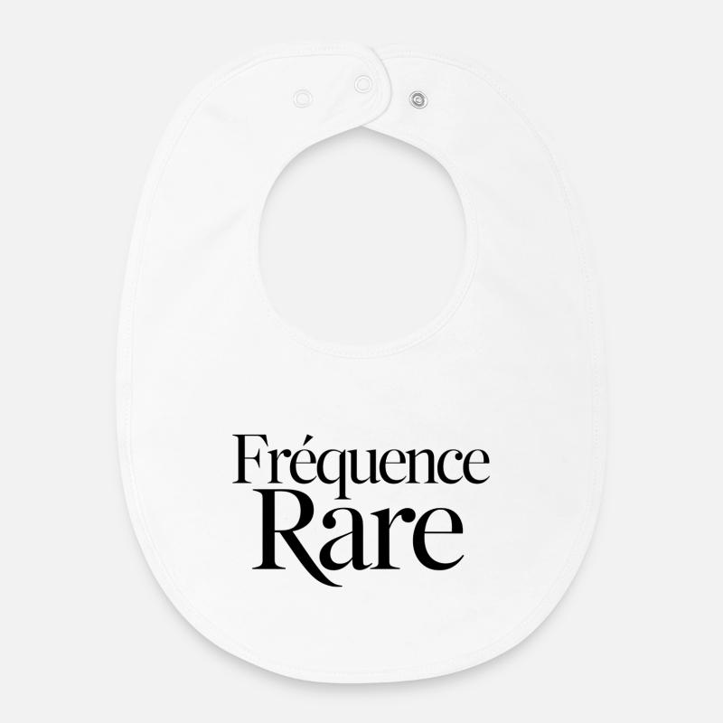 Fréquence Rare - Bavoir bébé bio - blanc
