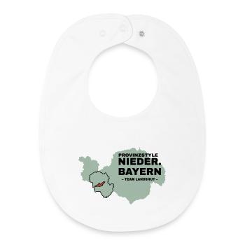Niederbayern | LANDSHUT - Baby Organic Lätzchen - Weiß - Vorne