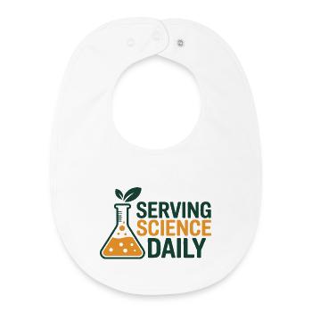Registered Dietitian Evidence-Based Nutrition Gear - Baby Organic Bib - white - Front