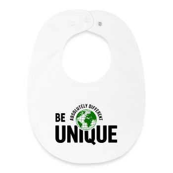 Unique Globe Vert - Bavoir bébé bio - blanc - Devant