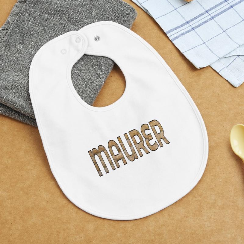 BRICKLAYER BUILDING BRICKS Baby Organic Bib