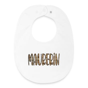 Construction industry bricklayer house construction - Baby Organic Bib - white - Front