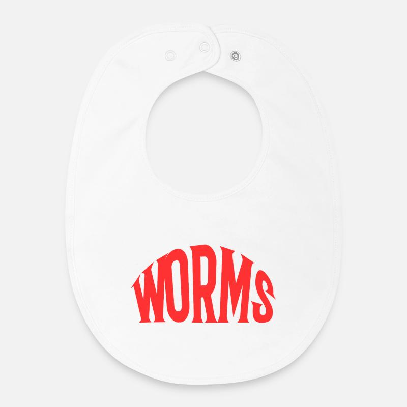 Worms - Baby Organic Lätzchen - Weiß