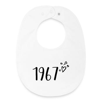1967 - Baby Organic Bib - white - Front