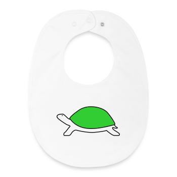 Schildkröte - Baby Organic Lätzchen - Weiß - Vorne
