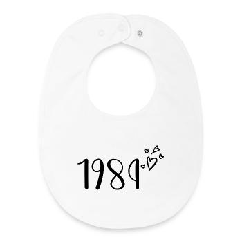 1984 - Baby Organic Bib - white - Front
