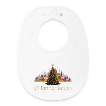 Fir tree - Baby Organic Bib - white - Front