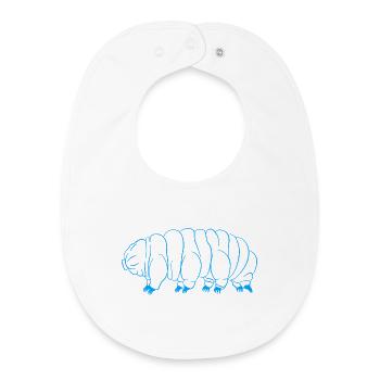 Bärtierchen Tardigrades Wasserbär Tardigrade - Baby Organic Lätzchen - Weiß - Vorne