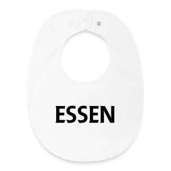 Essen – Germany Textdesign - Baby Organic Bib - white - Front