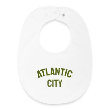 Atlantic City - Est. 1854 - New Jersey - USA - Baby Organic Lätzchen - Weiß - Vorne